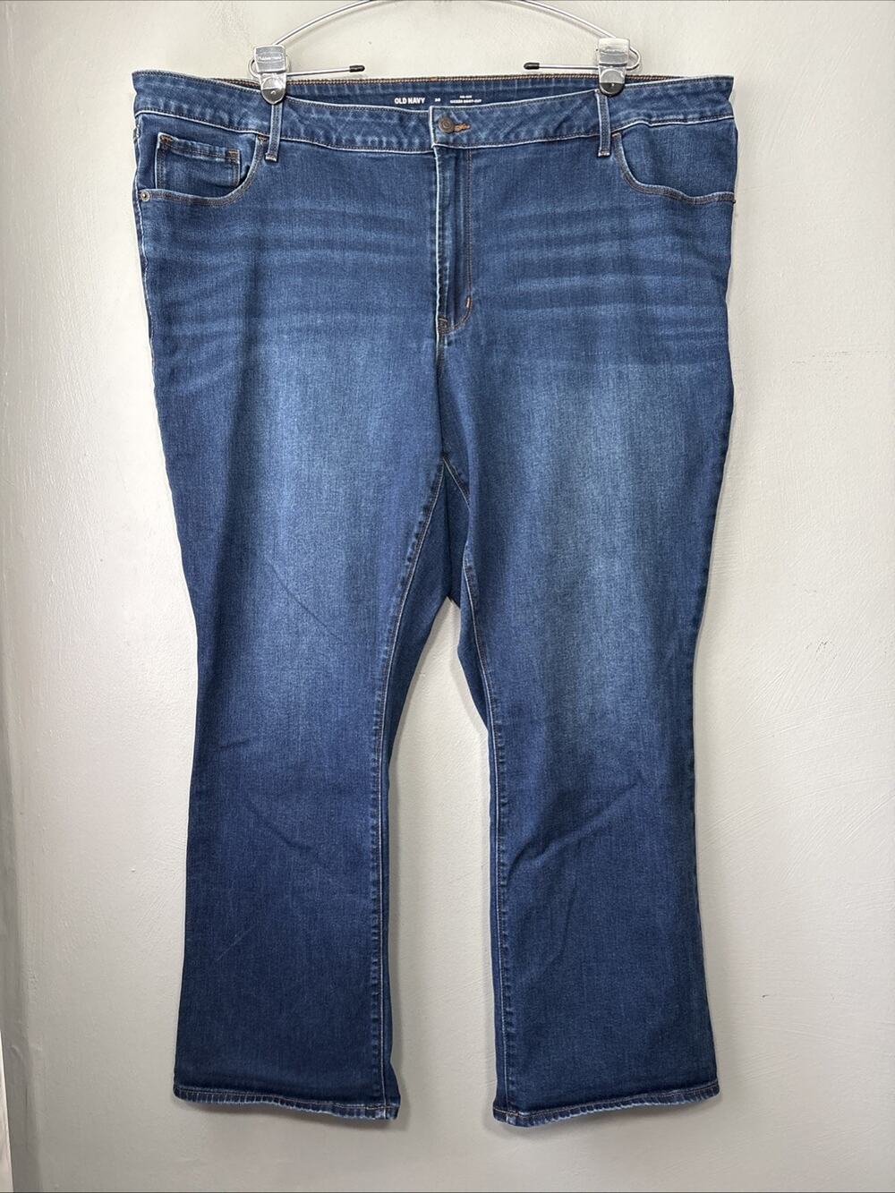 Old Navy Mid Rise Kicker Bootcut Jeans Plus Size 26 Blue Stretch Denim Basic